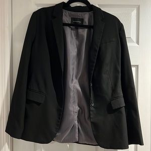 Banana Republic Size 12 Black Washable Suit Blazer